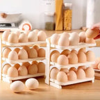 Side view of the Tidy Table foldable egg tray, highlighting its sturdy design.