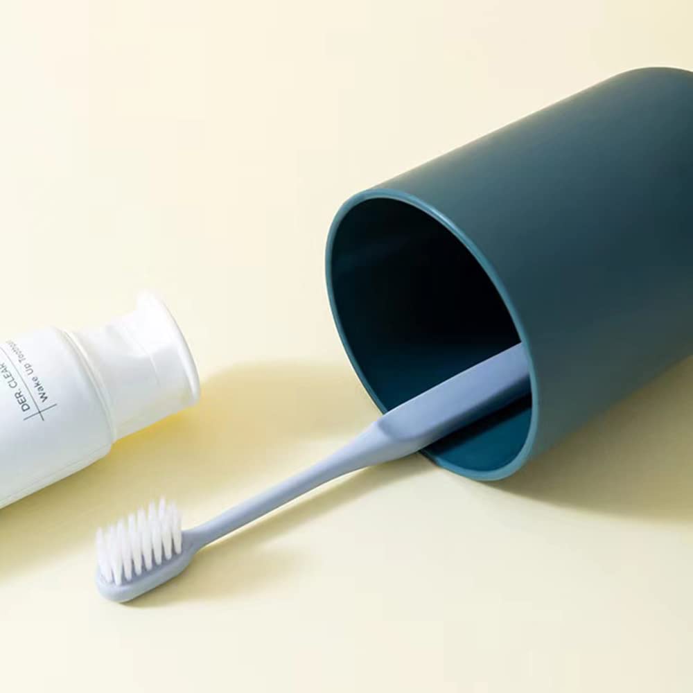 Clear instruction steps for installing the wall mount toothbrush holder on a smooth bathroom surface.
