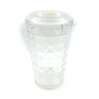 Mocktail PET Plastic Jug filled with ice and lemon slices, showcasing its capacity for refreshing beverages.