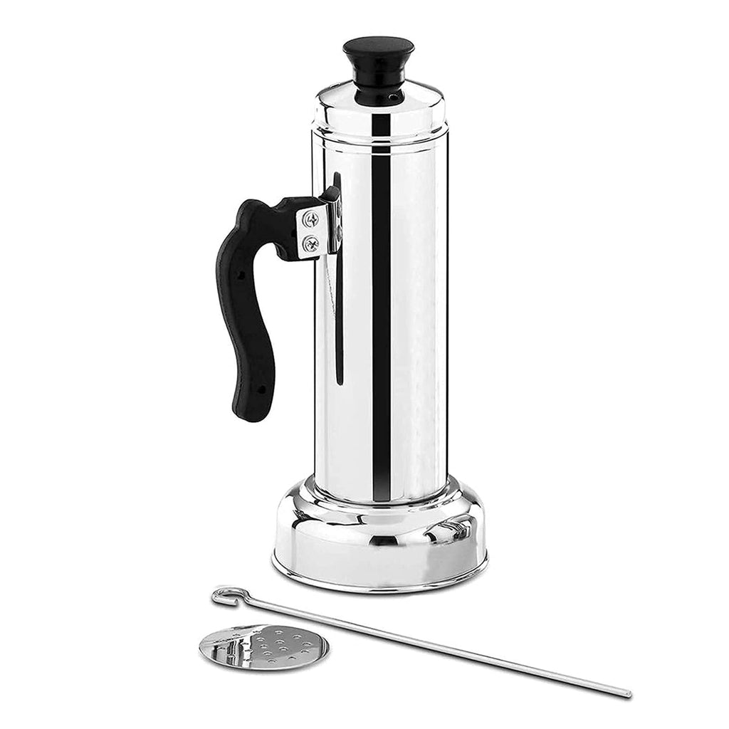 Puttu Maker designed to attach seamlessly to a pressure cooker for steaming.