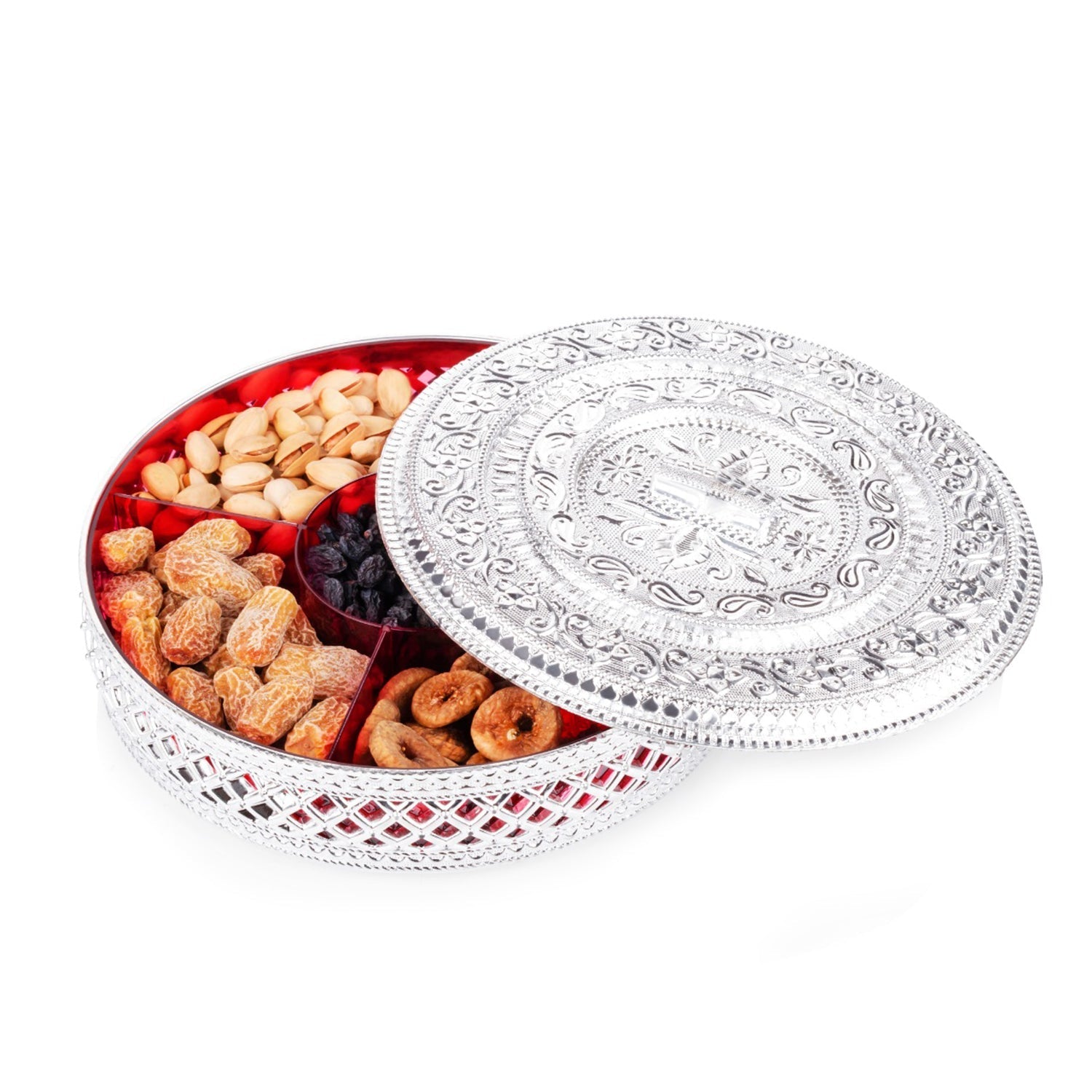 Close-up of the beautiful design on the Dry Fruit Box from Styleva.