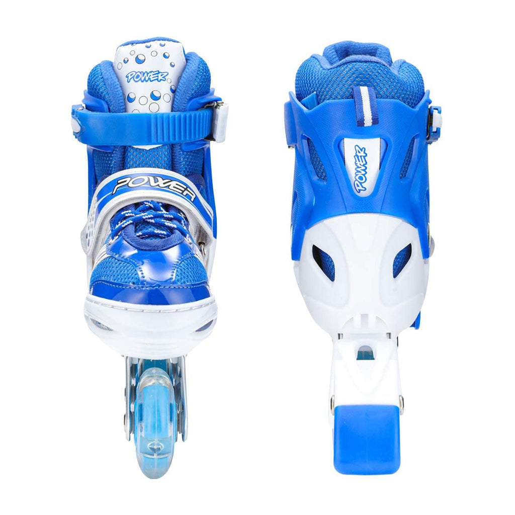 High-quality LED inline skates with adjustable sizing feature.