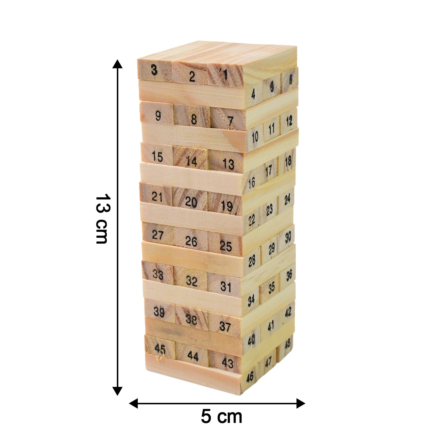 Children playing the Wooden Stacking Game, focused on their turn, showcasing family fun and engagement.