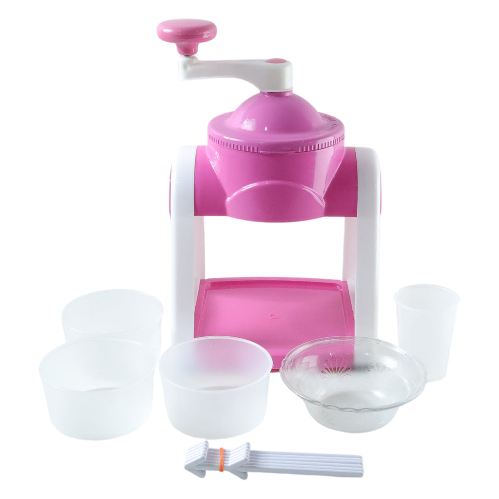 Grinding handle and blade assembly of pink manual gola maker
