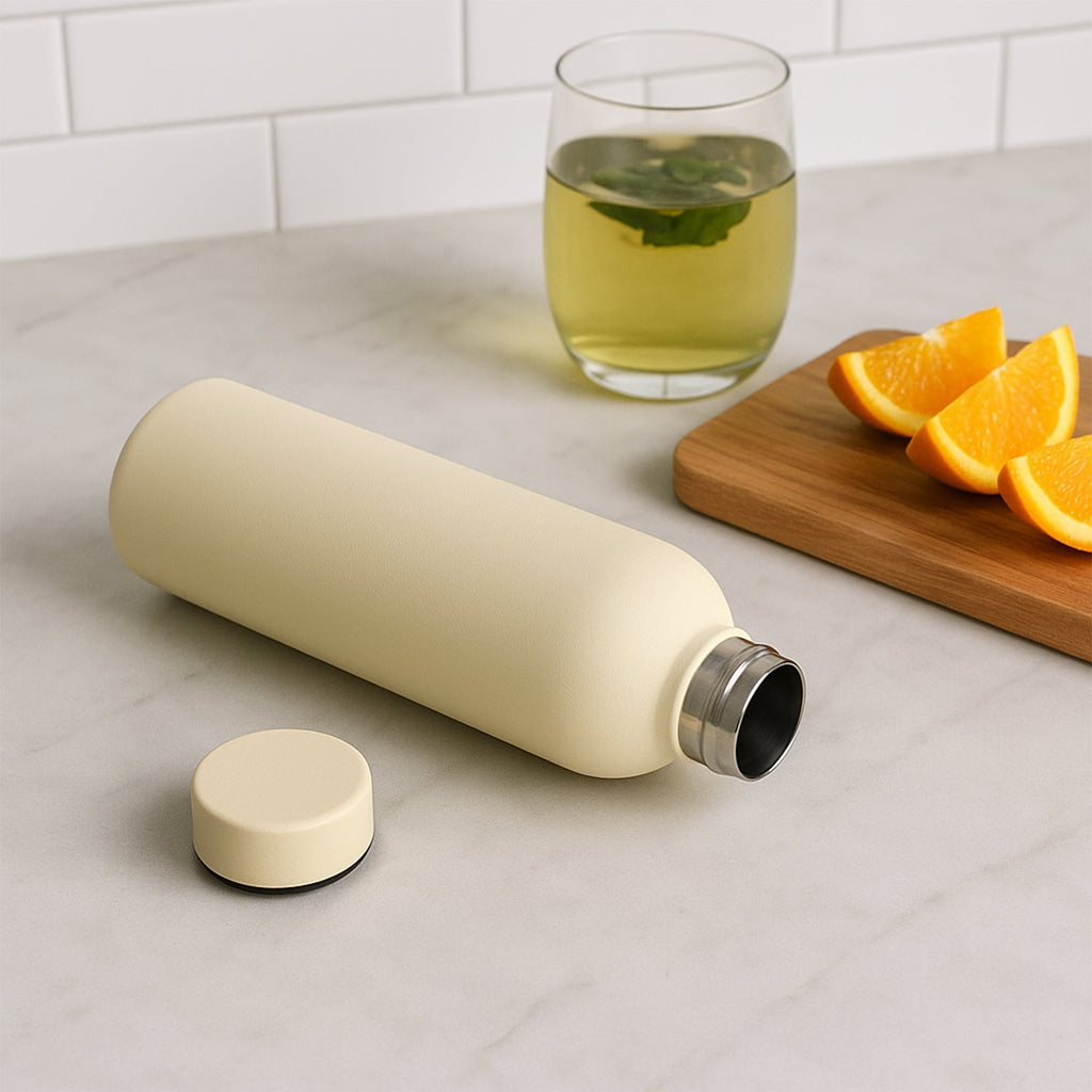 Hot and cold stainless steel vacuum water bottle in mixed colors, 500ml