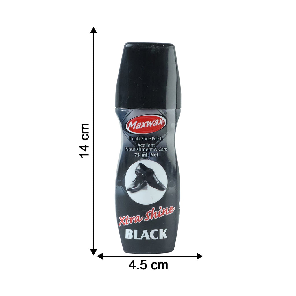 Maxwax liquid shoe polish for footwear care