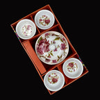 Elegant 5-piece Pudding Cutlery Set for sweet dishes.