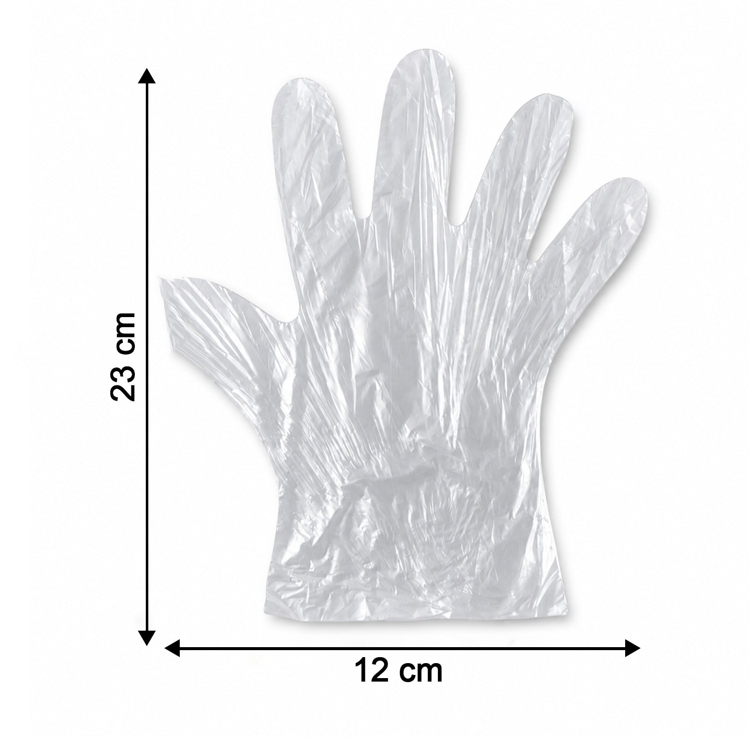 Packaging of disposable plastic gloves for hygienic tasks