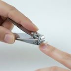 Nail care kit with file, scissors, and tweezers