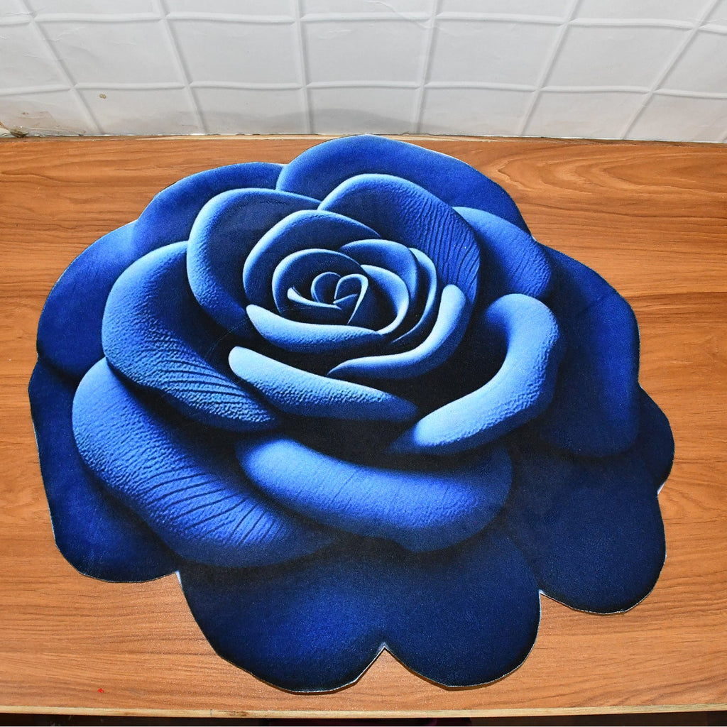 Decorative and washable luxury velvet floor mat ideal for home interiors