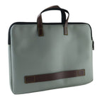 Stylish business briefcase with secure zipper closure