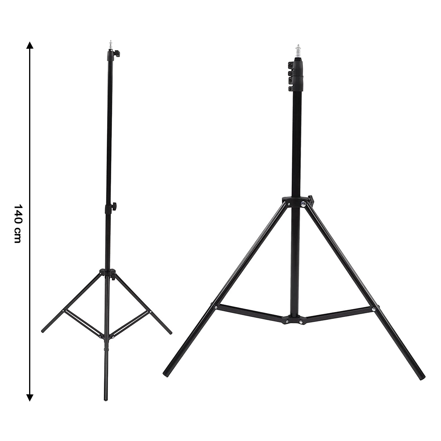 Full view of the professional DSLR camera tripod, emphasizing its stable structure and extendable legs.
