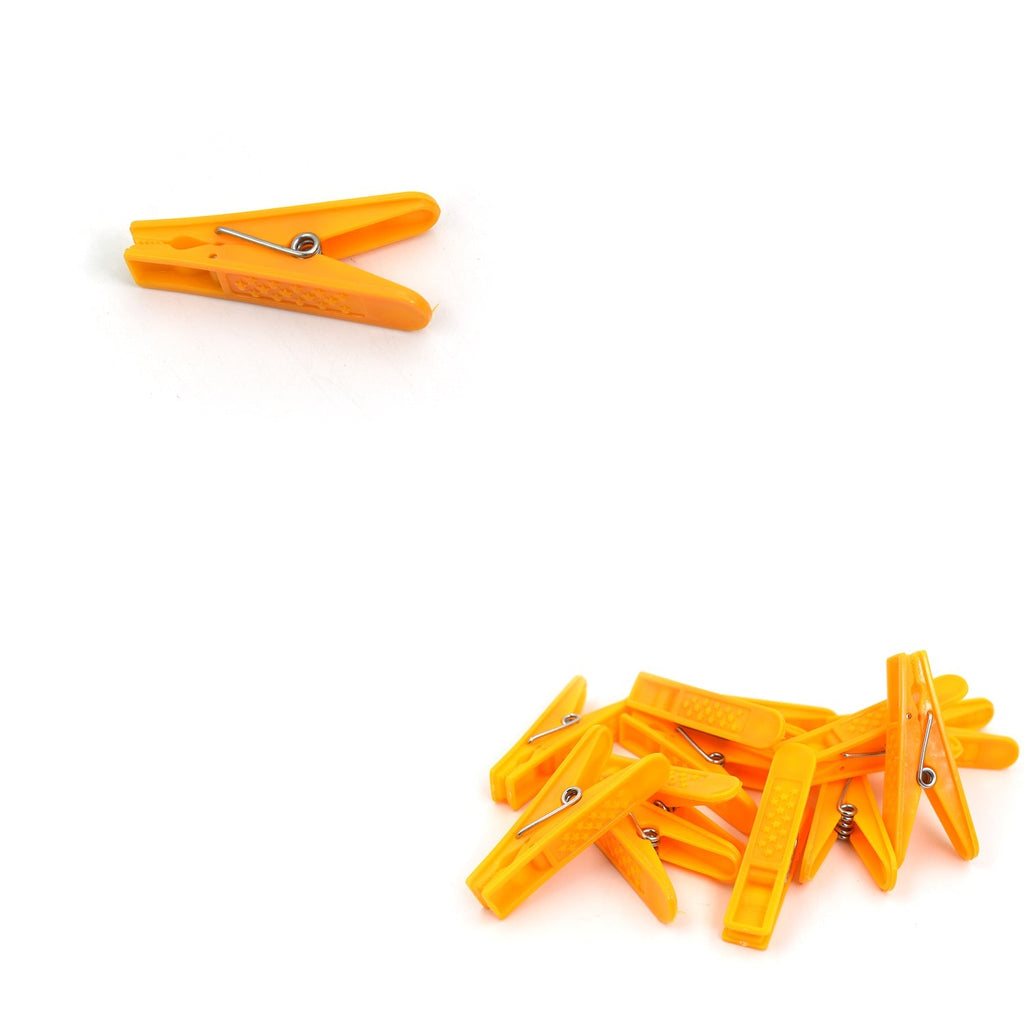 Assorted cloth clips in different colors, perfect for organizing.