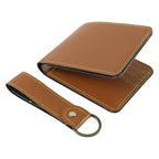Slim men's wallet with key organizer