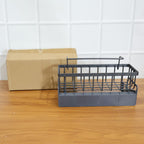 Lightweight durable plastic bathroom rack for organizing shampoo and soap bottles