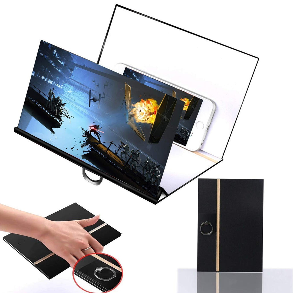 Folded phone screen magnifier, demonstrating its ultra-portable design.