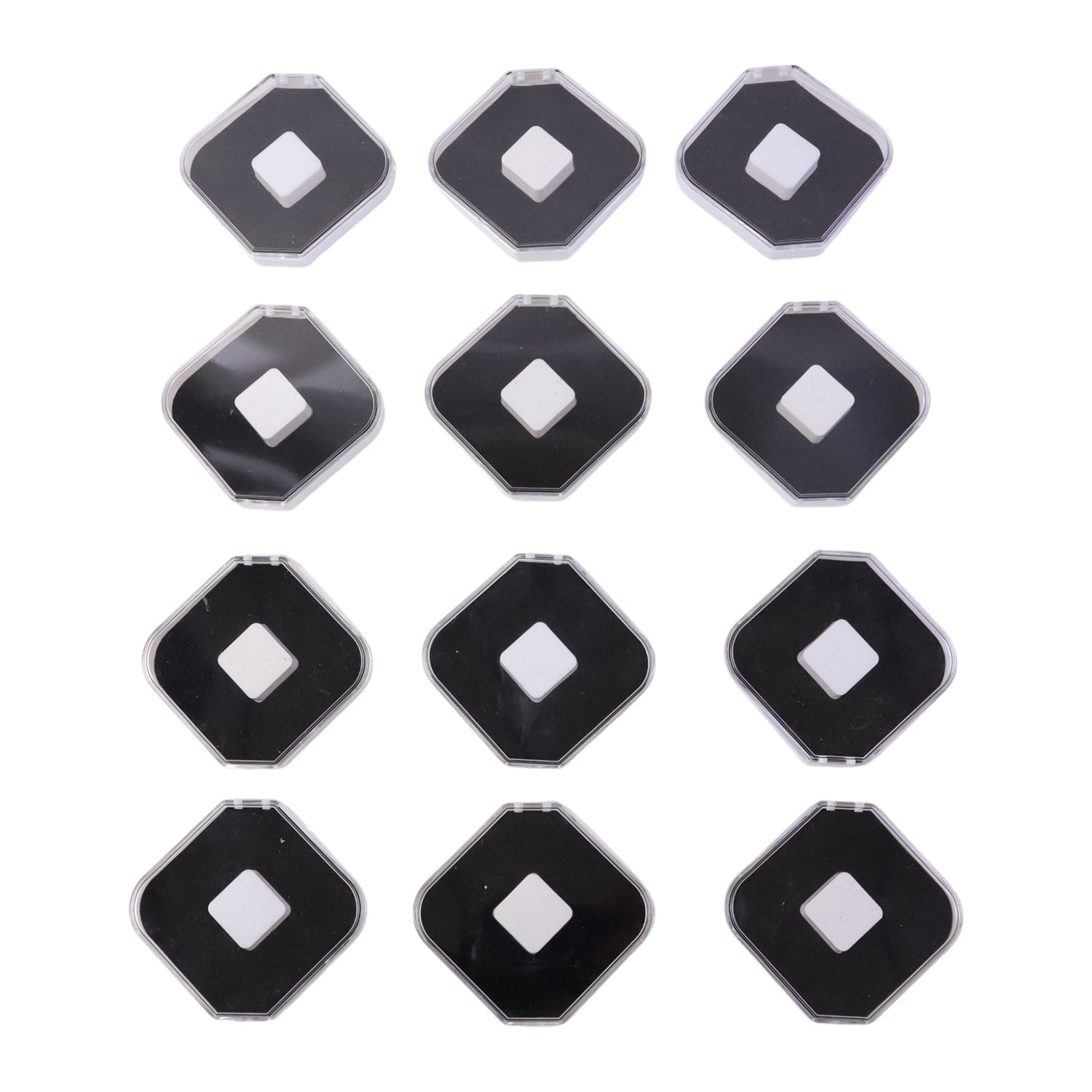 Close-up detail of soft cushion inserts in jewellery display box set