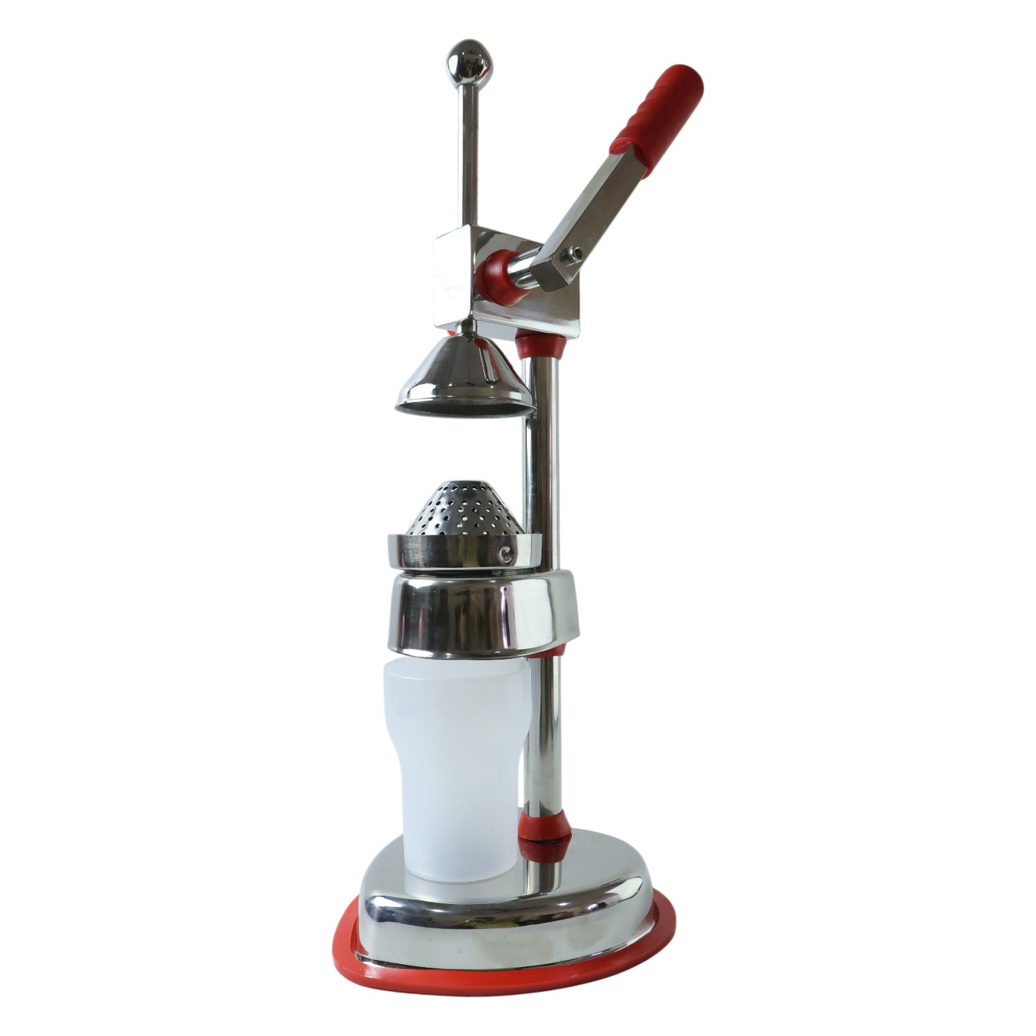 Citrus press juicer with stable base for slip-free operation