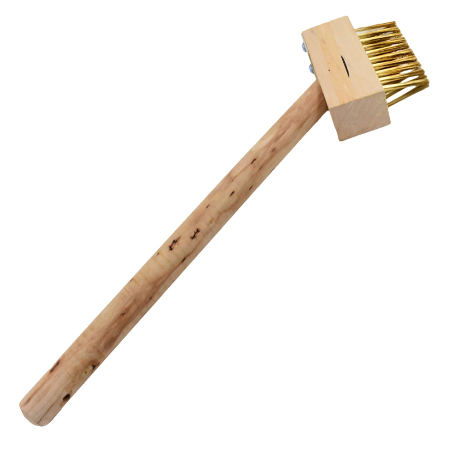 Durable wire brush head designed for deep cleaning and removing stubborn moss.