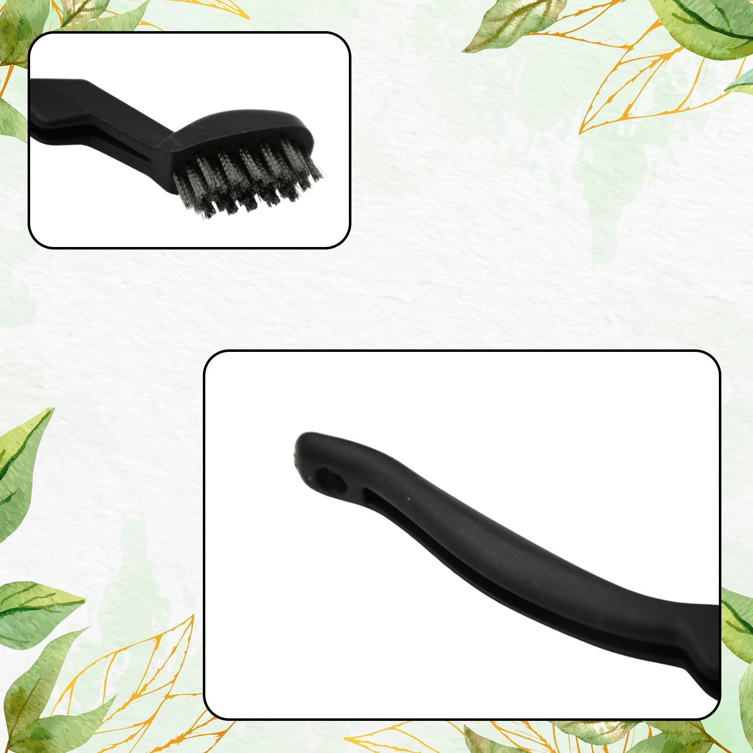 Multipurpose brush shown cleaning a keyboard, highlighting its dusting ability.
