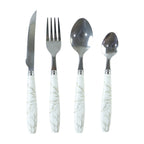 Modern stainless steel flatware set for everyday dining