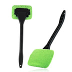 Microfiber cloth attached to the car glass cleaner wiper tool