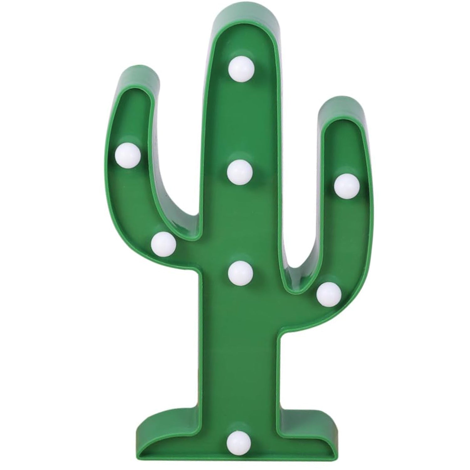 Side view of the portable LED Cactus Lamp, perfect for any corner.