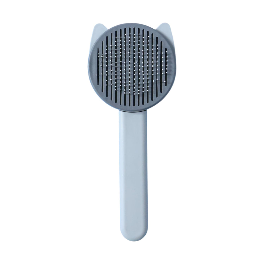 Efficient pet shedding comb tool with ergonomic handle
