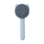 Efficient pet shedding comb tool with ergonomic handle
