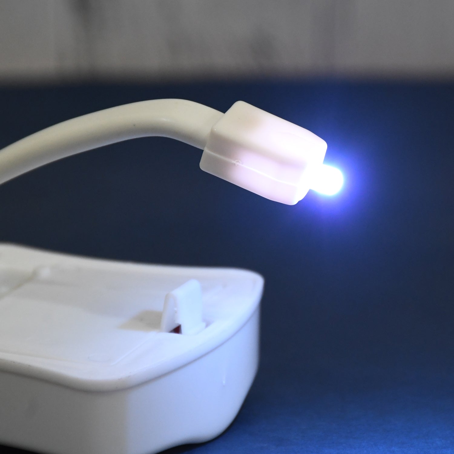 Bright blue light from the LED Toilet Bowl Light, perfect for guiding you in the dark.