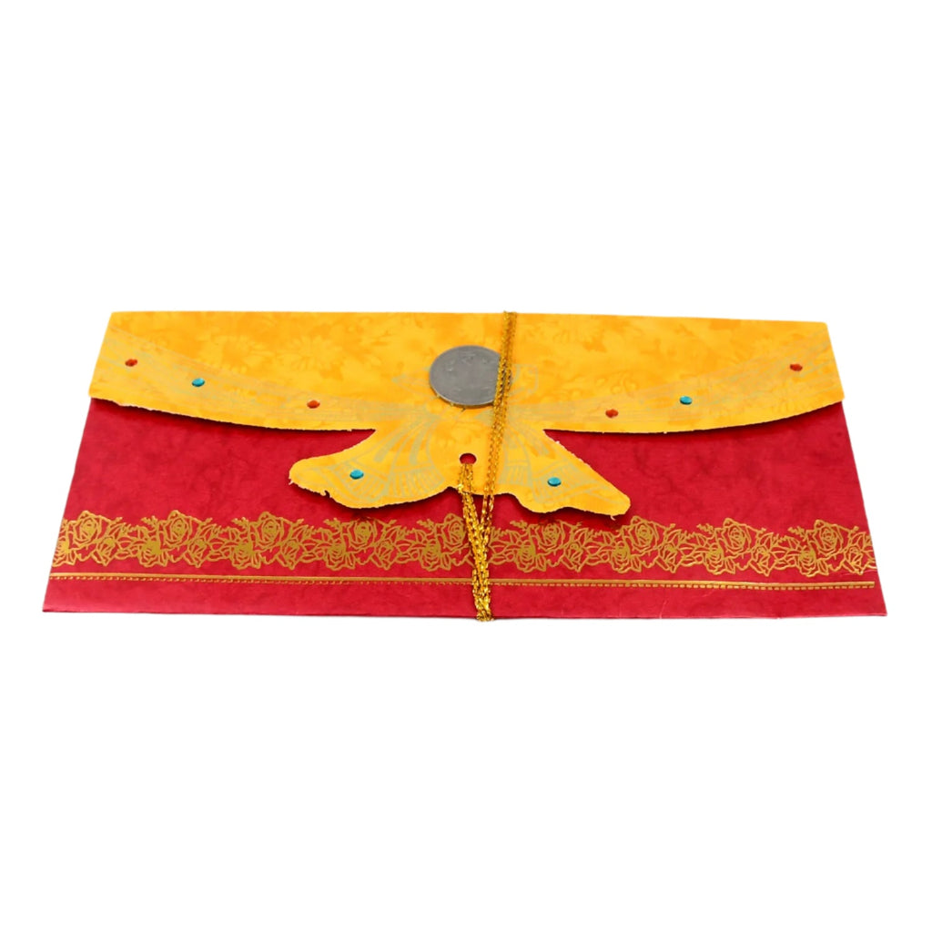 Stack of multicolour premium envelopes ready for gifting money at special events.