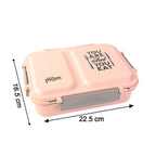 Stylish motivational stainless steel tiffin box with two compartments