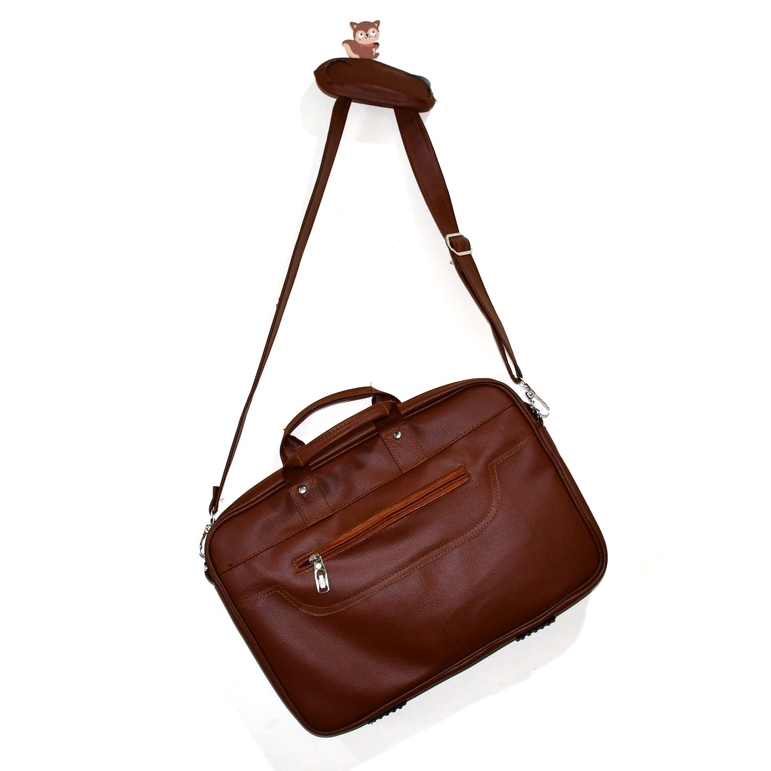 Man carrying the versatile office laptop bag for men and women in a professional setting.