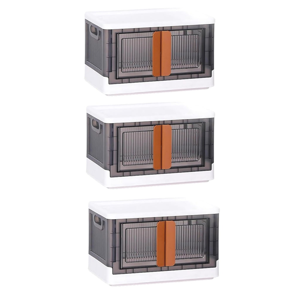 Modular black and white wardrobe storage organizer with moveable wheels