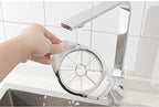 Ergonomic handle of the apple cutter providing a comfortable and firm grip.