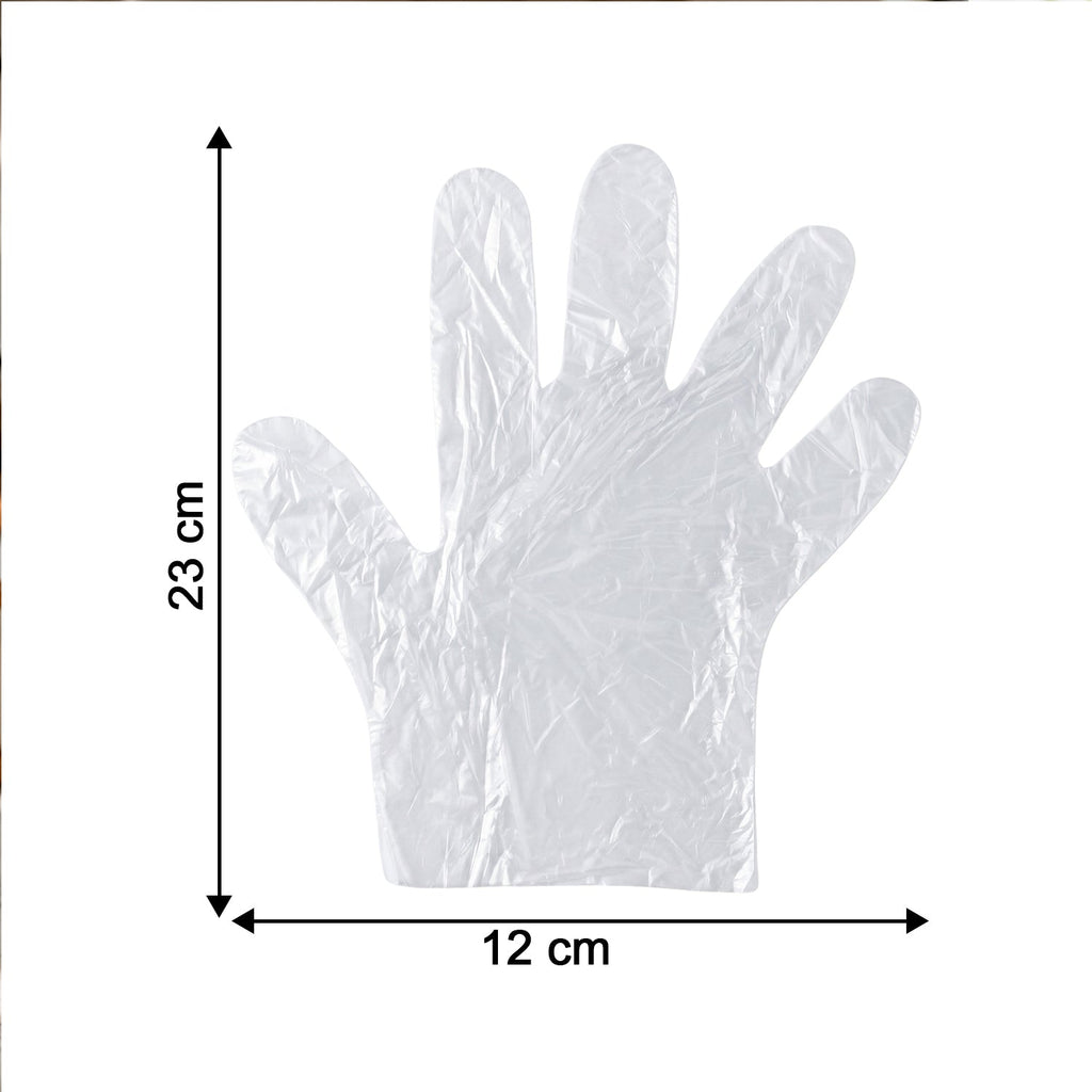 Close-up of disposable gloves for easy wearing