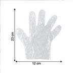 Close-up of disposable gloves for easy wearing