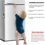 Compact baby fridge door lock preventing toddler access