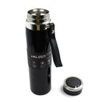 Side view of a 1000ml vacuum insulated water bottle, showcasing its sleek design.