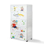 Packory kids plastic chest of drawers highlighting durable plastic construction