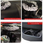 Versatile Microfiber Car Wash Brush suitable for both automotive and home window cleaning tasks.