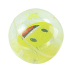 Transparent water ball with smiley emoji for kids sensory exploration