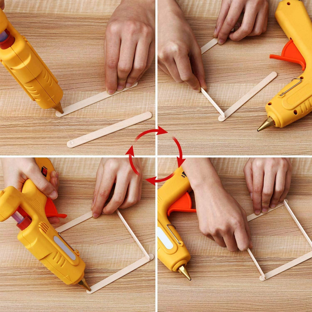 DIY project hot melt glue sticks set with strong adhesive