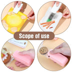 Compact battery operated mini heat sealer for plastic bags