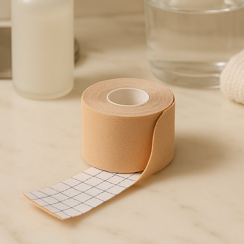 Face lifting tape roll packaged fresh and clear for wrinkle reduction use