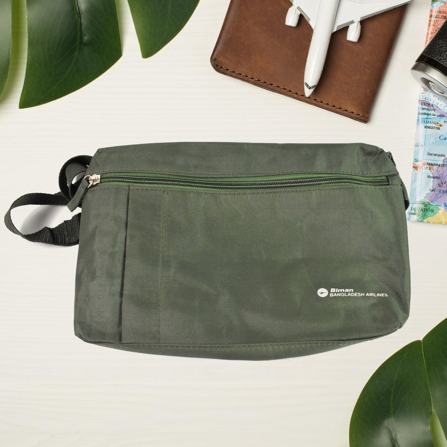 Interior view of the Hajj Kit Bag, demonstrating its spacious capacity for travel items.