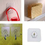GlimmerHome Self Adhesive Hooks, screw nut and bolt type, on a white surface.