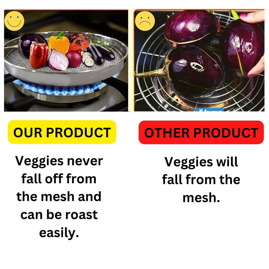 Steel grill jali for roasting and grilling meat and vegetables