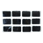 Top view showing soft inner base of 12-piece jewellery box set