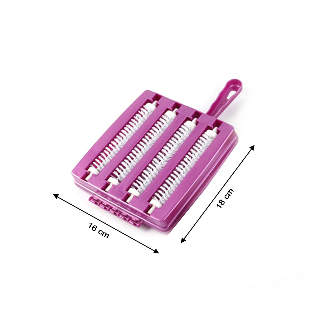 Versatile carpet brush suitable for both wet and dry cleaning tasks with a dust bin.